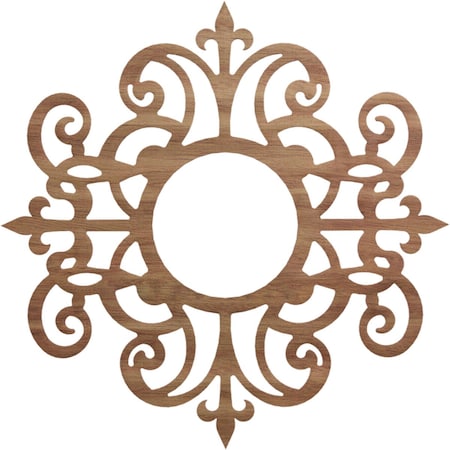 Ekena Millwork Dijon Wood Fretwork Pierced Ceiling Medallion, Walnut, 40"OD x 13"ID x 3/8"T CMWP40X40X0375DIWA